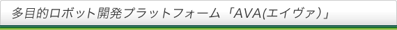 ¿��Ū���ܥåȳ�ȯ�ץ�åȥե������AVA(���������ˡ�
